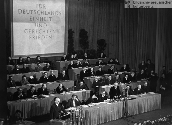 First German People's Congress "For German Unity and a Just Peace" in Admiralspalast in East Berlin (December 6-7, 1947)